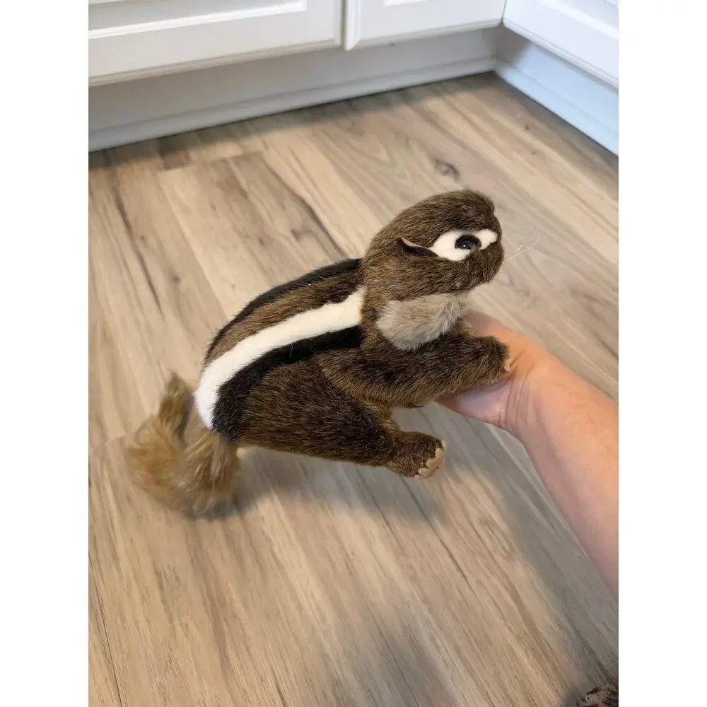 Folkmanis Puppets Eastern Chipmunk Hand Puppet Full Body Plush Forest Animal